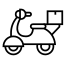 Icon representing fast delivery